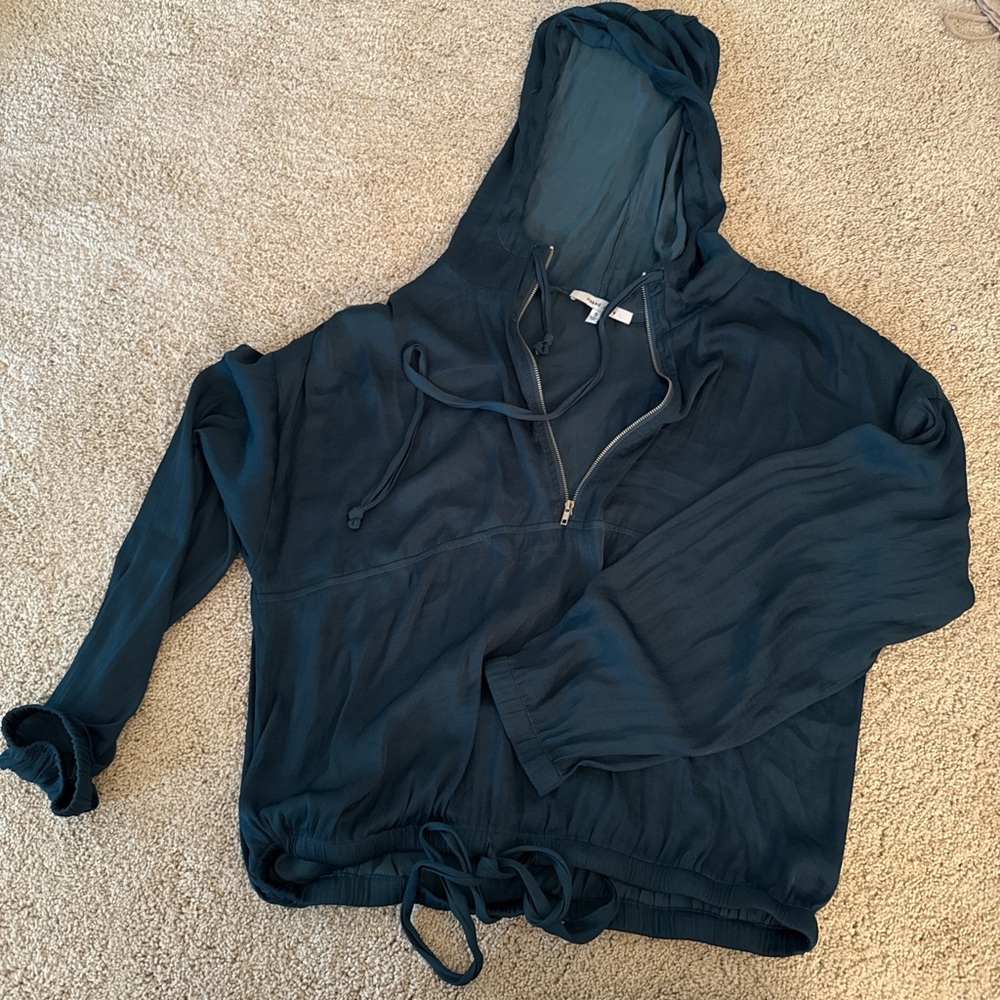 Naked Zebra Navy Hooded Top